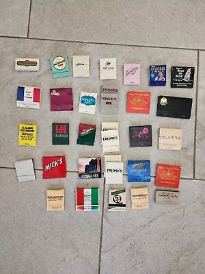 VINTAGE  MATCHBOOKS LOT Of 33 1980s • $0.99