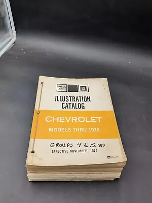 1965-1975 Chevrolet Impala Camaro Nova Parts Book Catalog Manual Thru 1975 • $167