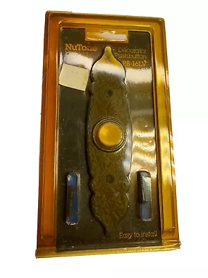 NuTone PB-16LV Pushbutton Lighted Door Bell - Antique Wrought Finish Vintage NOS • $16.99