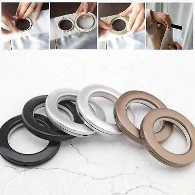 £13.93 • Buy 25/50x Plastic Round Eyelet Curtain Rings Clip Grommet Blind Drapery Accessories