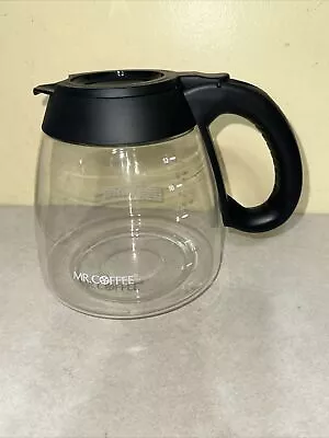 Mr. Coffee 12 Cup Replacement Glass Carafe Black Coffee Pot Excellent Condition • $16.99