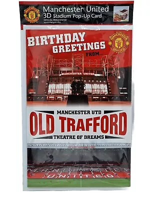  Man Utd Football Club Official  3d Stadium Pop Up Birthday Card.  • £7.99