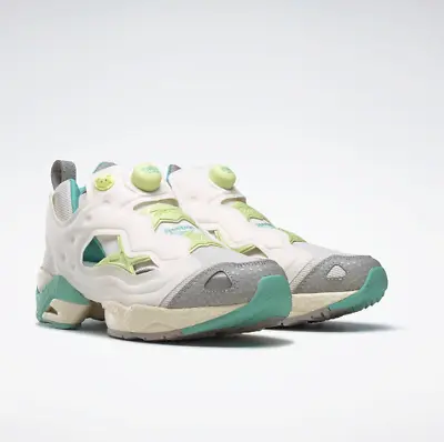 Reebok Instapump Fury 95  Sneakers Shoes GV9638 White Yellow Green Size 4-12 • $208.67