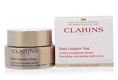 CLARINS Nutri-Lumiere Night Cream ~Mature Skin~ 50ml/1.6oz NIB Sealed Jar • $57.95