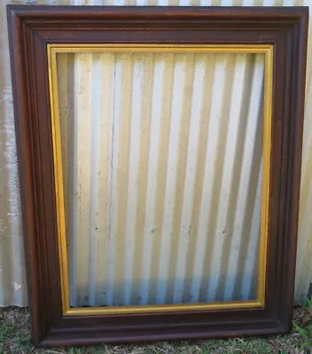 Antique Picture Frame Oak 26 X 34 1860 • $295