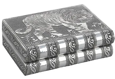 $19.95 • Buy Handmade Tiger Embossed Aluminum Oxidized Jewelry Box, Great Gift