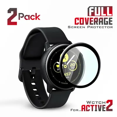 2X For Samsung Galaxy Watch Active Active 2 Gear Tempered Glass Screen Protector • $4.98