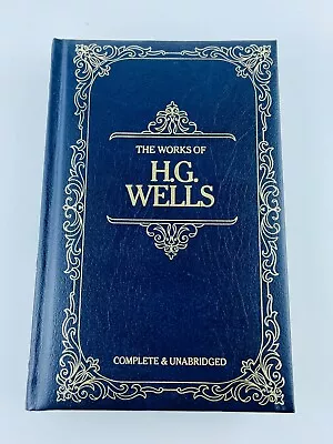 The Works Of H. G Wells Book Complete Unabridged Bonded Leather Longmeadow Press • $29.97