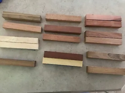 Wood Pen Blanks 5  Long 3/4  Square Large Variety Different Type Of Woods • $6