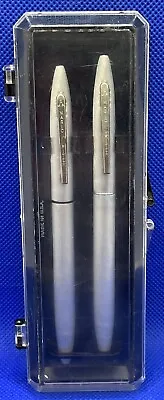 2 Vintage Magic Writer Pens And Original Case Made In USA Silver • $4.99