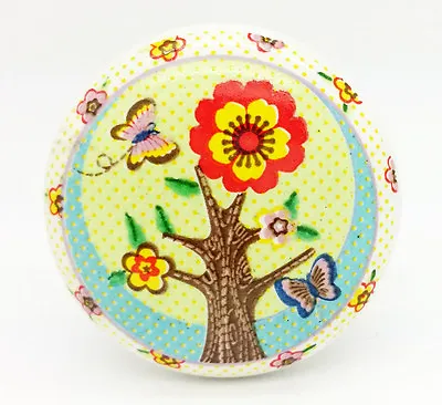 £2.99 • Buy Birds Clocks Flowers Ceramic Door Knobs Porcelain Drawer Pulls Cupboard Handle