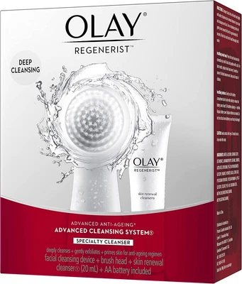 $25.99 • Buy Olay Regenerist Advanced Anti Ageing And Cleansing System (Device, Brush Head An