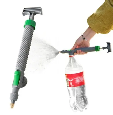 High Pressure Air Pump Sprayer Adjustable Drink Bottle Spray Head Nozzle Garden  • $7.49