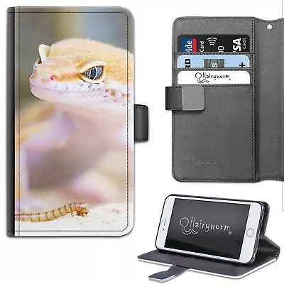 Yellow Lizard Phone Case;PU Leather Wallet Flip Case;Cover For Samsung;Apple • $56.84