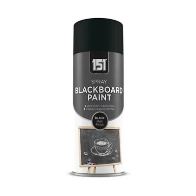 Blackboard Spray Paint School Class Room Chalk Board Black Matt Finish 250ml • £5.75