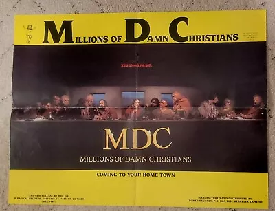 MDC (Millions Of Damn Christians)  This Bloods For You  Promo Poster (25  X 19 ) • $8