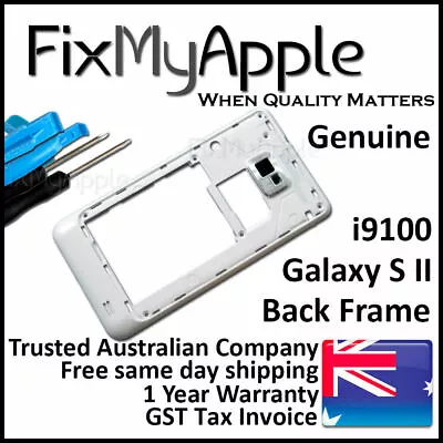 Samsung Galaxy S2 I9100 White Back Housing Frame Camera Lens Cover Replacement • £7.50