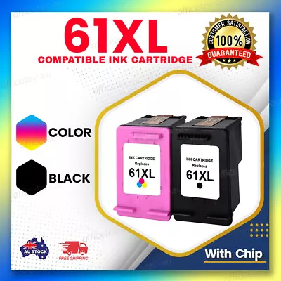 $28.98 • Buy Comp Ink Cartridges For HP 61 XL Deskjet 1000 1510 2000 2510 3000 3050 Printer