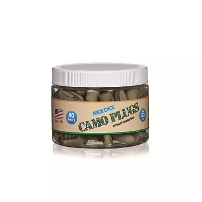 Moldex Earplug Canister Camo Plugs® Foam Brown/Green/Tan With Swirls/Streaks • $16.65