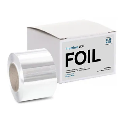 H.H Pro Premium Silver Hair Foil Roll 500m X 96mm • £29.70