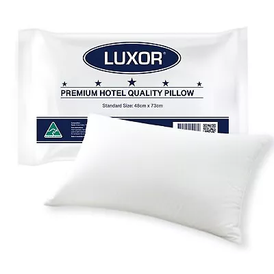 Australian Made Luxor Single Pack Hotel Quality Pillow Standard Size • $19