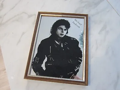 Michael Jackson Vintage Mirror 9  Tall X 7  Wide .wood Frame • $12.43