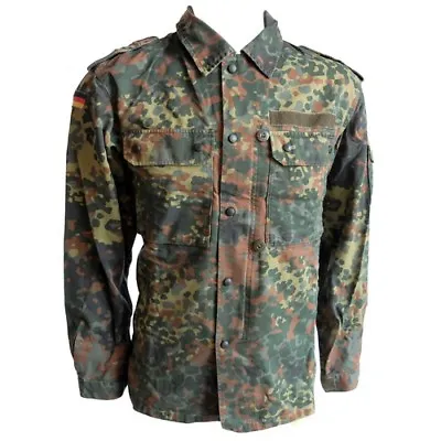 £14.95 • Buy German Army Flecktarn Field Shirt Jacket Camo Top Military Camouflage Surplus UK