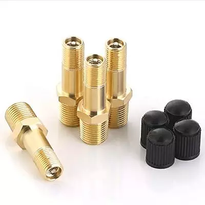  Air Tank Valve 1/8  MNPT 4 Pieces Brass Fill Valve With Caps 1/8  Tank Valve • $14.99