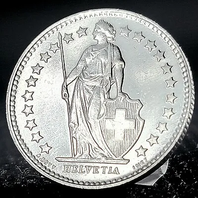 *Beautiful* Authentic Switzerland 1/2 Franc .835 (83.5%) Fine Swiss Silver Coin  • $9.99