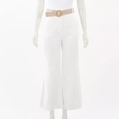 Zimmermann Linen Wide Leg Trousers With Belt Size 0 • $183