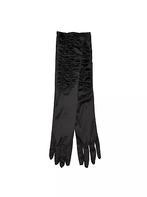 £6.95 • Buy Black Stain Long Gloves Fancy Dress Costumes Party Burlesque 20s Ladies Womens