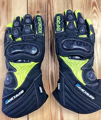 Spada Enforcer Men's Motorcycle Motorbike Gloves Black Fluo Yellow S • £6.50