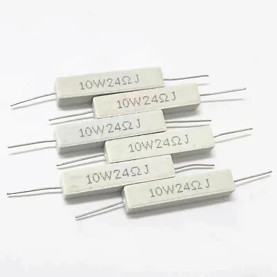 10Pcs 10W Horizontal Cement Resistor Series Resistance Value:0.05 Ohm-510K Ohm • $7.32