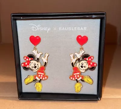 Disney BaubleBar Minnie Mouse Valentine’s Earrings NEW • $23.96