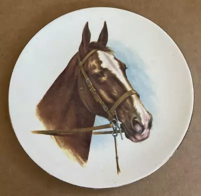 Made In England 22 KT. GOLD Small Decorative Horse Plate For Display 4 3/4  • $25