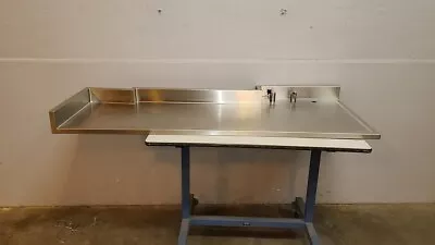 6' Stainless Steel Sink Top W/ Fixtures & Backsplash • $440