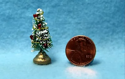 Dollhouse Miniature Christmas Table Top Decorated Tree IM65040 • $3.14