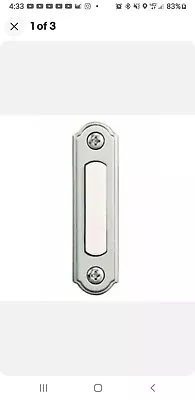 £10.45 • Buy Hampton Bay Wired LED Lighted Door Bell Push Button, Brushed Nickel