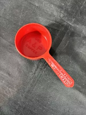 Vintage A&p Coffee Plastic Measure Scoop Red • $6.88