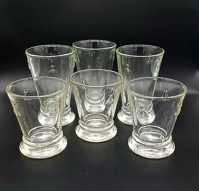 Set Of 6 La Rochere France Bee Tumblers Tea Highball Glasses Napoleon 9 & 11 Oz • $49.99