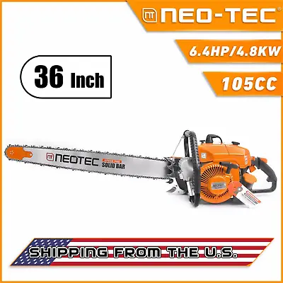 105cc Gas Chainsaw With 36'' Bar And Chain Compatible With 070 For Chainsaw Mill • $488.79