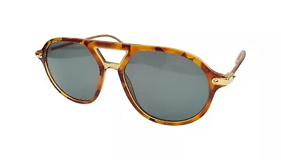 Vintage Dolce Gabbana Tortoise Gold Pilot Sunglasses W/ NEW LENSES • $118.50