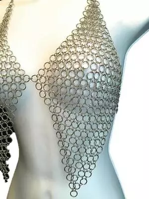 DGH® Chainmail Halter Bra Clothing Viking Aluminium Chain Mail Sexy Style FS • $46.74