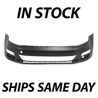 NEW Primered - Front Bumper Cover Fascia For 2015 2016 2017 Volkswagen VW Golf • $265.06