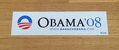 Barack Obama Official 2008 President Campaign Bumper Sticker White • $6