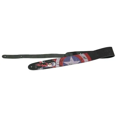 MARVEL CAPTAIN AMERICAN Leather Guitar Strap By PV#03014020-FREE SHIPPING!-NOS! • $30