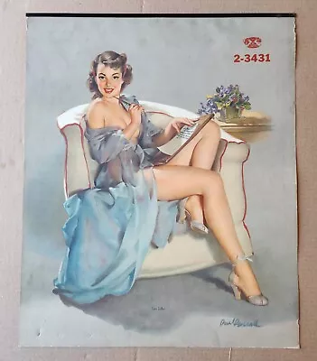 1950 Bill Randall Calendar Top Titled  Love Letter  (16 X19 1/2 ) Pin-up • $54.88