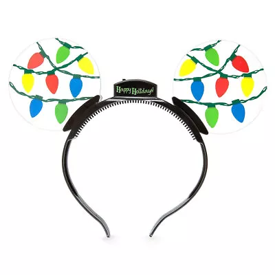 Mickey Mouse Disney Light Up Bulb Animated Glow Christmas Holiday Ear Headband  • $22.96