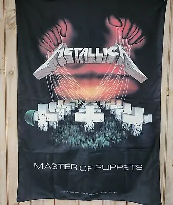 Metallica Master Of Puppets Rare Vintage 1994 Poster Scarf ITALY • $59.99