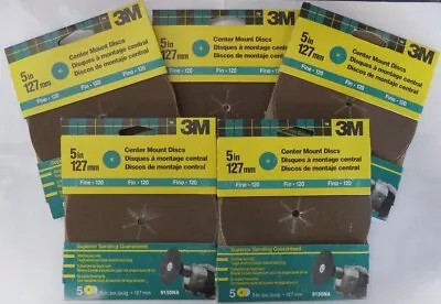 $7.50 • Buy 3M 5inch  Fine Center Mount Discs 9150NA 5 Packs